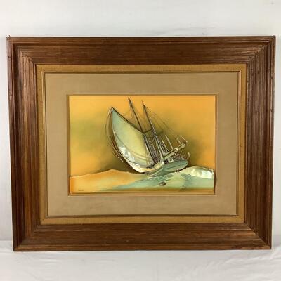 5200 Vintage Dimensional Art "M. Lenoir" by Heather '77 from the Dimensional Art Collage, New York