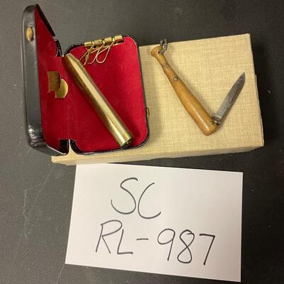 Small baseball bat pocketknife and key holder