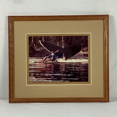 5204 National Geographic Photographer Paul Chesley Signed & Numbered 37/1500 Whale/Canoe