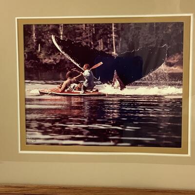 5204 National Geographic Photographer Paul Chesley Signed & Numbered 37/1500 Whale/Canoe
