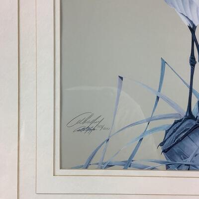 5205 Art LaMay Custom Matted Signed & Numbered American Egret