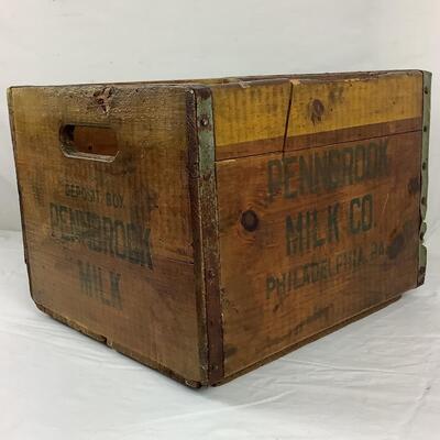 5210 Antique Milk Crate from Pennbrook Milk Co. Philly