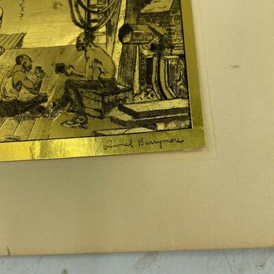 Gold foil â€œThe Boatworksâ€