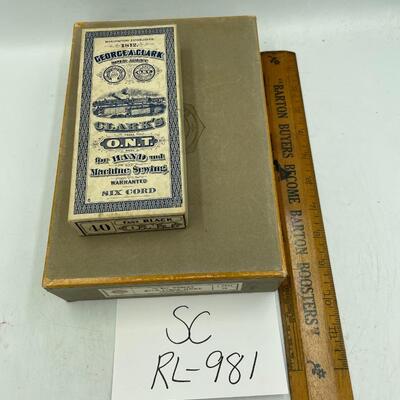 Vtg sewing advertising boxes