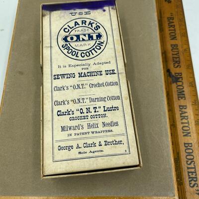 Vtg sewing advertising boxes