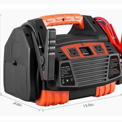 Kinverch Battery ðŸ”‹  Jump Starter ðŸ’¡ 1500 Peak/750 Instant Amps Portable Powerâš¡ï¸ Station with 300W Inverter,150 PSI Air ðŸ’¨...