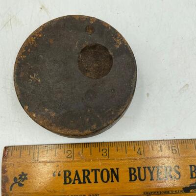 Antique scale platform weight