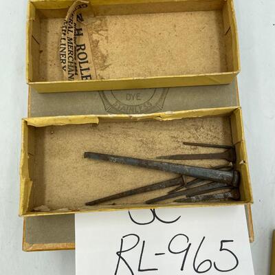 J&P Coats advertising boxes