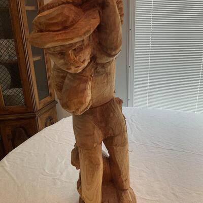 Wooden carved sculpture