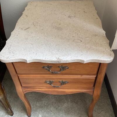 Marble top end table no cracks