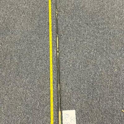 Johnson century #1008 reel and Ike Walton fiberglass rod