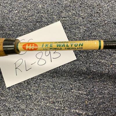 Johnson Century model 1008 rod & Ike Walton fiberglass rod