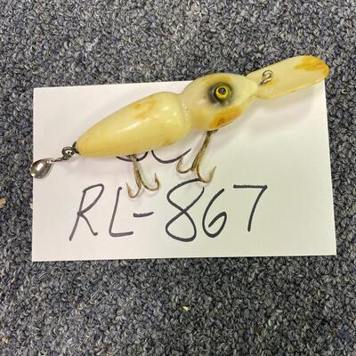 Vintage white bass lure