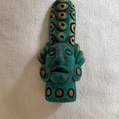 Blue Aztec figure