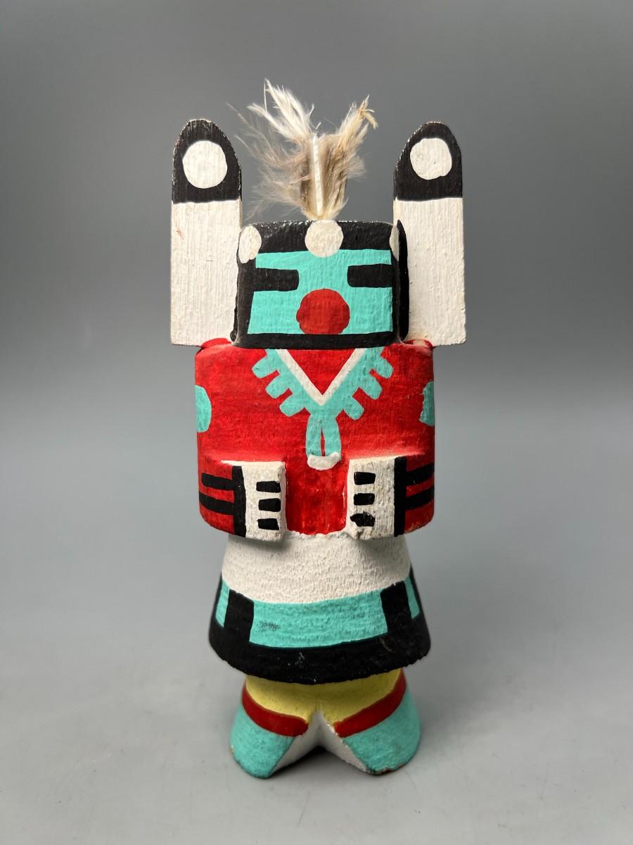 Retro Zuni Native American Hunter Zuni Carved Wooden Kachina Doll ...