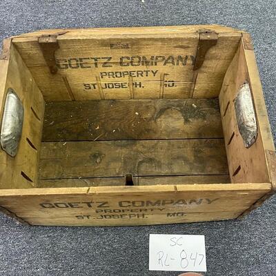 Goetz Co. Wooden storage box