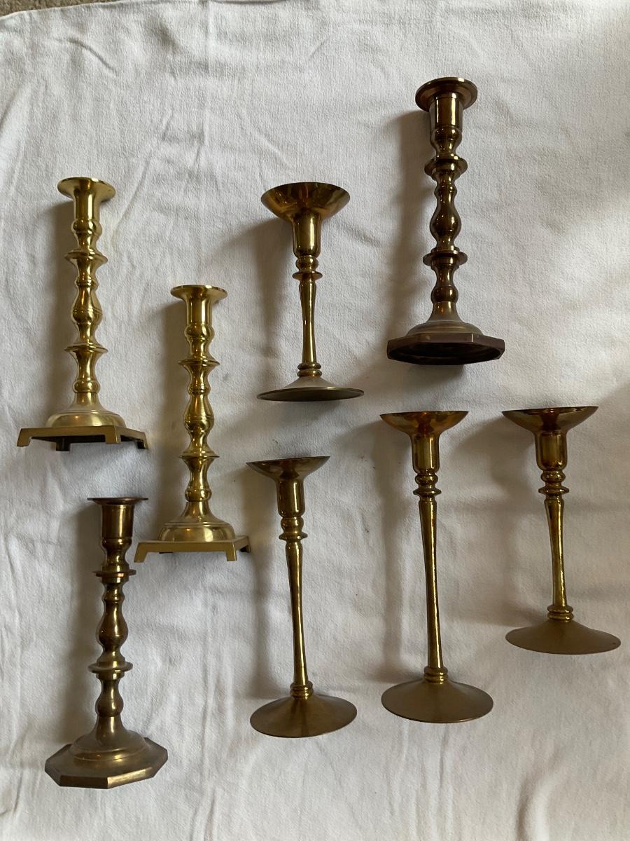 Brass candle sticks