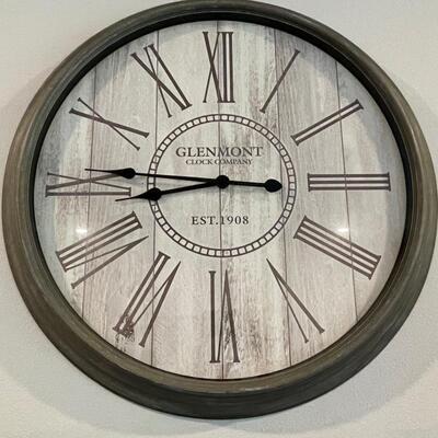 Large round wall clock