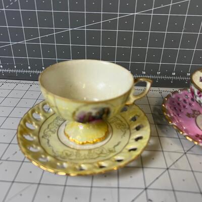 3 Tea Cups. OLD 