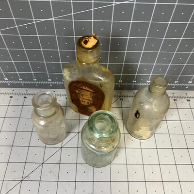 4 Antique Bottles