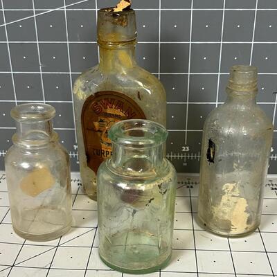 4 Antique Bottles