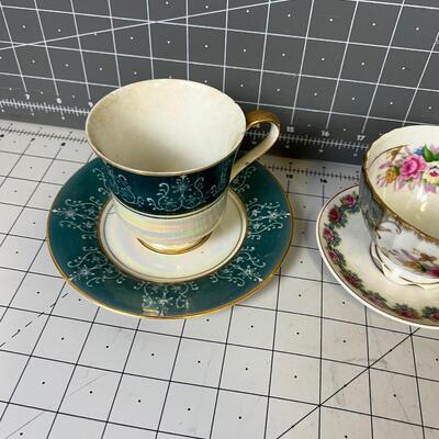 3 Tea Cups. OLD 