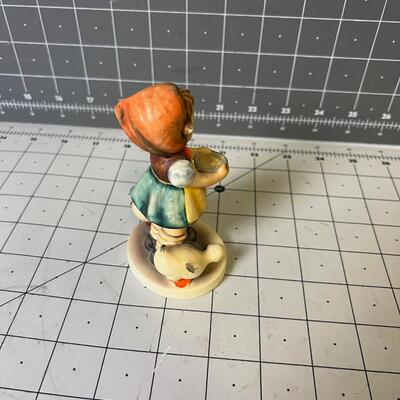 Hummel Figurine, Girl With Duck 