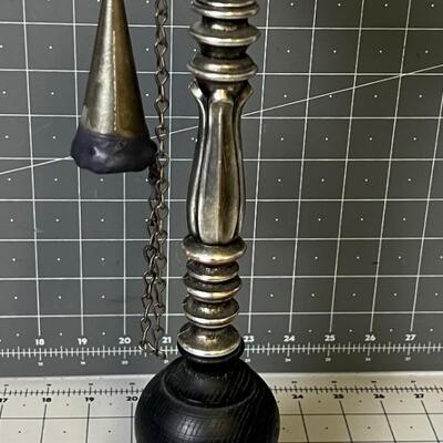 Black Candle Stick with Attached Snuffer