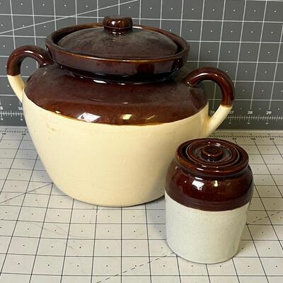 Bean Pot, Salt Cellar and Mustard Jar