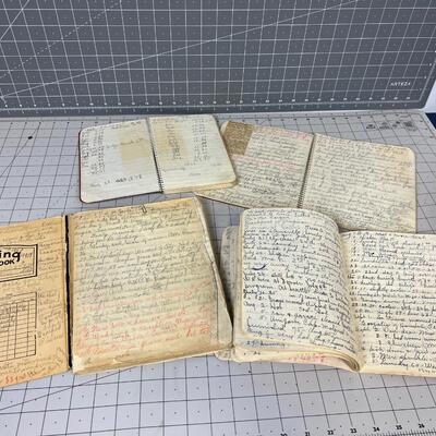 Several Notebook Diary's 19430's, 40's, 50's Green River Utah 