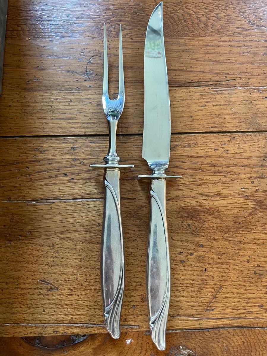 Sterling Silver Meat Carving Set