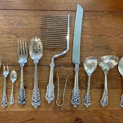 Sterling Wallace Grand Baroque 13 piece Serving Utensils