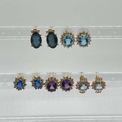 LOT 5: Collection of 5 Pairs of Pierced Earrings