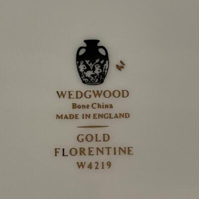 Wedgwood England Florentine Gold Service for 12