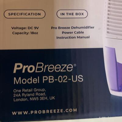Pro Breeze Dehumidifiers for Home ðŸ¡ or RV ðŸš 225 sq ft Mini Dehumidifier, Compact Portable