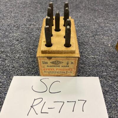 Greenfield steel stamp works 1/4â€ numbers