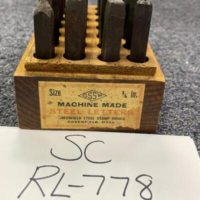 Greenfield Steel Stamp Works 1/4â€ alphabet