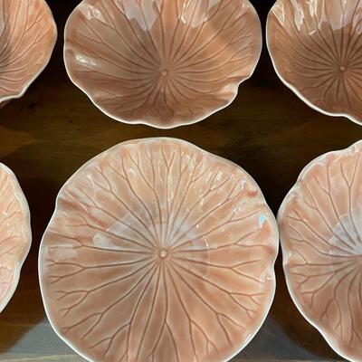 Set of 8 Metlox Poppytrail Lotus Peach Apricot Desert / Cereal Bowls
