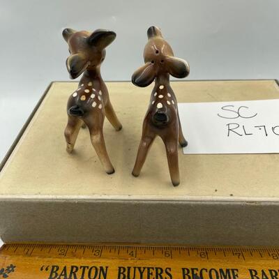 Vintage fawns salt&pepper shakers