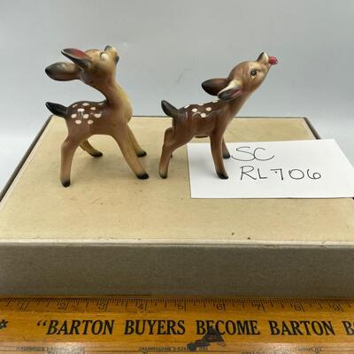 Vintage fawns salt&pepper shakers