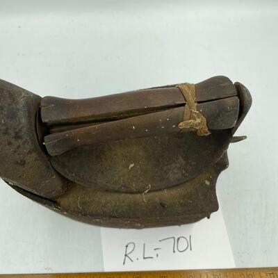 Cast iron wooden handle iron
