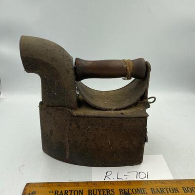 Cast iron wooden handle iron