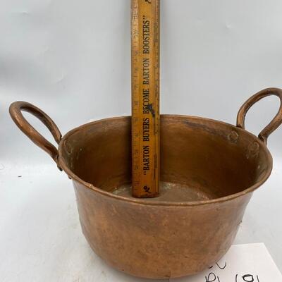 Copper cauldron