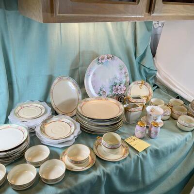 Set Of Austrian Fine China, Limoges Nappy, Havalnd French plate,