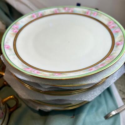 Set Of Austrian Fine China, Limoges Nappy, Havalnd French plate,