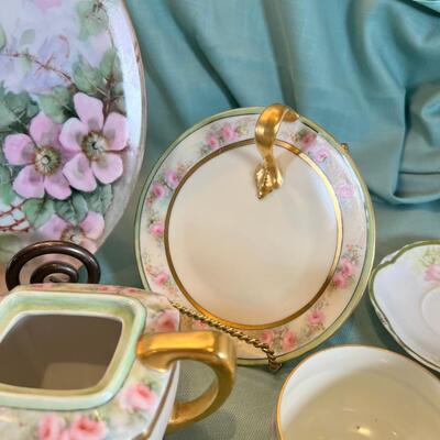Set Of Austrian Fine China, Limoges Nappy, Havalnd French plate,