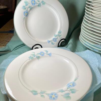 Nile Glow everyday fancy plates, Noritake Stoeware, Corning Augusta