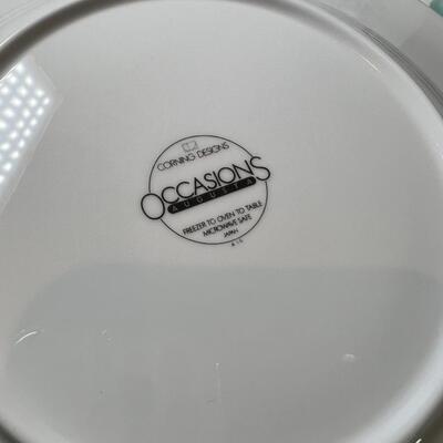 Nile Glow everyday fancy plates, Noritake Stoeware, Corning Augusta