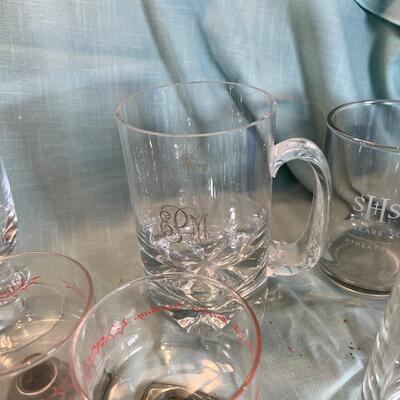 MCM Christmas hot toddy glasses, variety of Glass beer stiens