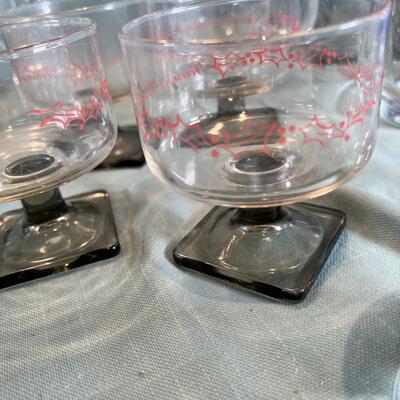 MCM Christmas hot toddy glasses, variety of Glass beer stiens